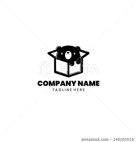bear box logo Design vector bear box logo Design vector 140205018