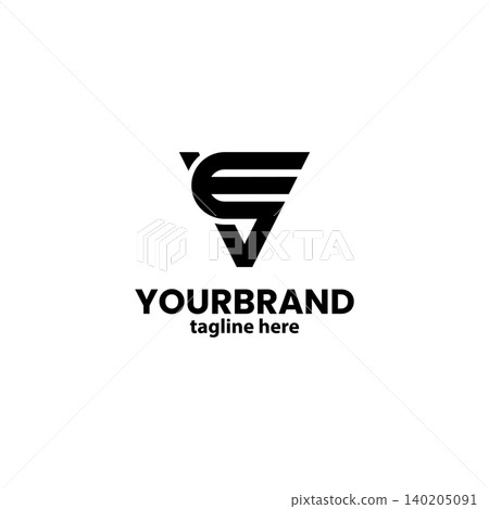 letter monogram EV logo design vector 140205091