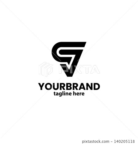 Modern monogram letter CJ logo design vector Modern monogram letter CJ logo design vector 140205118