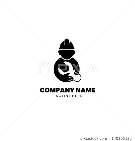 mechanic hug crank logo Design vector mechanic hug crank logo Design vector 140205123