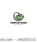 eco duck logo Design vector 140205131