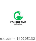 duck leaf logo design vector 140205132