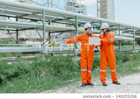 Engineer Professional Worker Survey Inspection Gas Oil Pipe Construction at Petroleum Building Engineer Professional Worker Survey Inspection Gas Oil Pipe Construction at Petroleum Building 140205208