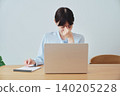 Women who experience eye strain while working from home 140205228