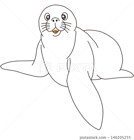 手繪動物插畫☆海豹 140205255
