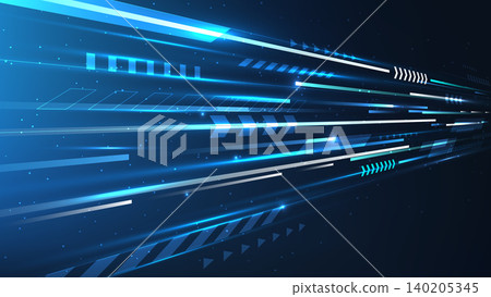 abstract future technology background with glowing blue data lines and geometric symbols streaking across dark digital cyberspace network abstract future technology background with glowing blue data lines and geometric symbols streaking across dark digital cyberspace network 140205345