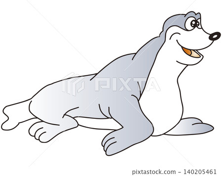 Hand-drawn animal illustration ☆ Sea lion Hand-drawn animal illustration ☆ Sea lion 140205461