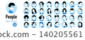 People with various expressions 140205561