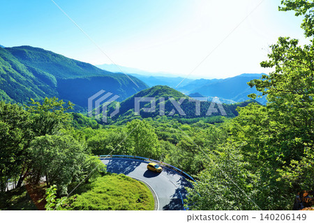 Tochigi Prefecture Early summer fresh green Oku-Nikko Irohazaka Tochigi Prefecture Early summer fresh green Oku-Nikko Irohazaka 140206149