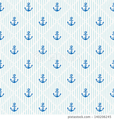 Anchor and Stripe Seamless Pattern Anchor and Stripe Seamless Pattern 140206245