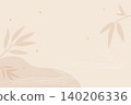 Bamboo leaf background illustration 140206336