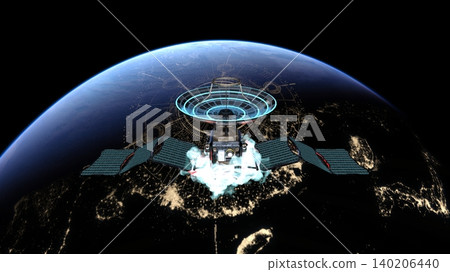 衛星和地球 衛星和地球 140206440