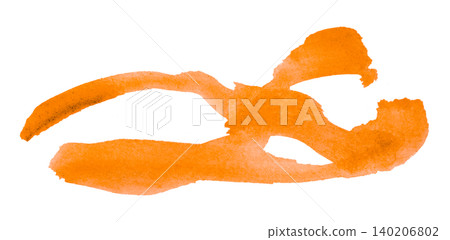 orange brush isolated on transparent background orange watercolor orange brush isolated on transparent background orange watercolor 140206802