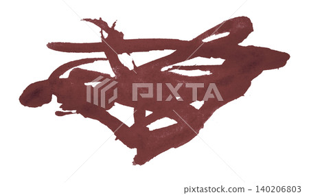 brown brush isolated on transparent background brown watercolor 140206803