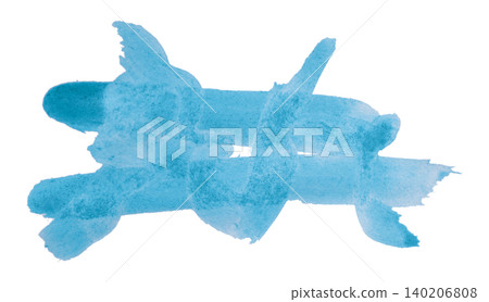 Light blue brush isolated on transparent background Light blue watercolor Light blue brush isolated on transparent background Light blue watercolor 140206808
