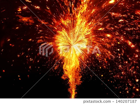 能量抽象背景,火焰爆炸,碎片飛濺 | 衝擊、火花、動態效果 能量抽象背景,火焰爆炸,碎片飛濺 | 衝擊、火花、動態效果 140207187