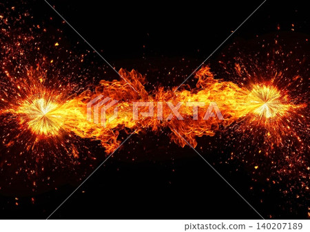 能量抽象背景,火焰爆炸,碎片飛濺 | 衝擊、火花、動態效果 能量抽象背景,火焰爆炸,碎片飛濺 | 衝擊、火花、動態效果 140207189