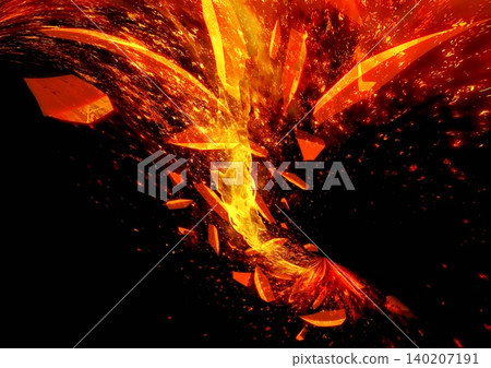 能量抽象背景,火焰爆炸,碎片飛濺 | 衝擊、火花、動態效果 能量抽象背景,火焰爆炸,碎片飛濺 | 衝擊、火花、動態效果 140207191