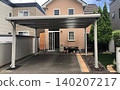 Carports and exterior landscaping for modern homes 140207217