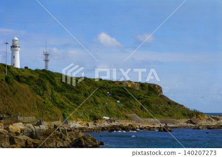 犬吠岬風景:犬吠埼燈塔 犬吠岬風景:犬吠埼燈塔 140207273