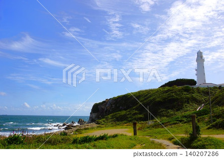 犬吠岬風景:犬吠埼燈塔 犬吠岬風景:犬吠埼燈塔 140207286