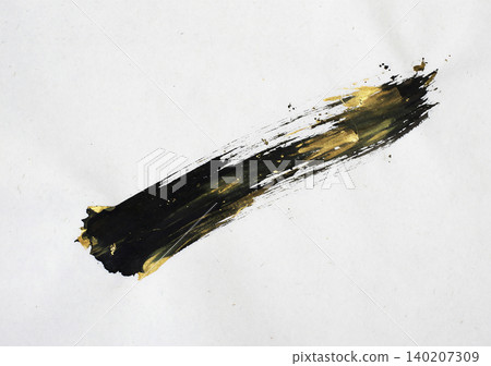 現代日式背景，以深灰色和紙為底，飾以金色和黑色的簡單垂直筆觸。 140207309