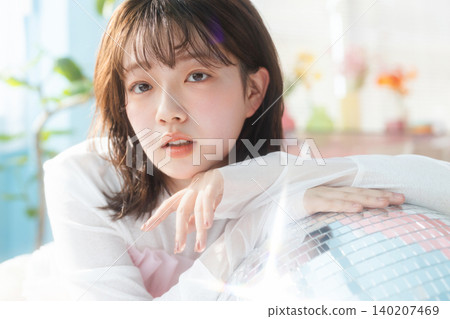 Transparent young woman Transparent young woman 140207469
