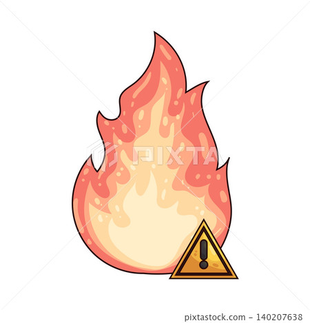 Illustration of Fire Alert Illustration of Fire Alert 140207638