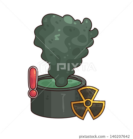 Illustration of radiation hazard Illustration of radiation hazard 140207642