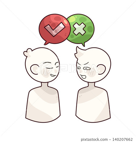 Illustration of Difference Illustration of Difference 140207662
