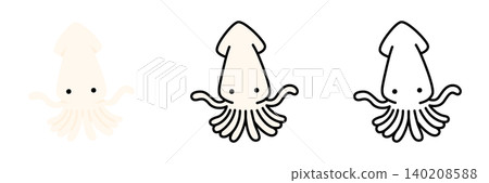 魷魚插畫集：流行可愛的海洋生物 140208588
