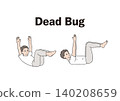 Pilates, Gentle Yoga, Beginners, Dead Bug, Men with No Exercise Experience, Poor Posture 140208659