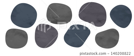 Fluid shapes representing negative emotions. Watercolor, dark, sad, anxious, stone patterns. Fluid shapes representing negative emotions. Watercolor, dark, sad, anxious, stone patterns. 140208822