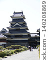 Matsumoto Castle's main tower, a national treasure. 140208869