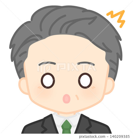 The male employee was surprised. The male employee was surprised. 140209385