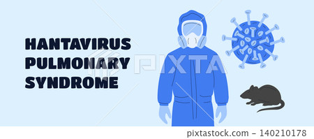 Hantavirus Outbreak Awareness Banner, Rodent Borne Disease, Protective Equipment and Public Health Concept Hantavirus Outbreak Awareness Banner, Rodent Borne Disease, Protective Equipment and Public Health Concept 140210178
