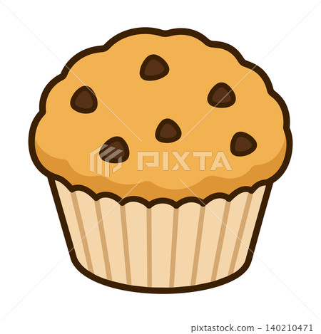 A bakery icon illustration inspired by homemade muffins. A bakery icon illustration inspired by homemade muffins. 140210471