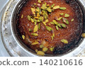 Pistachio Kunafa Dessert Close-Up.  140210616