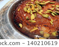 Pistachio Kunafa Dessert Close-Up.  140210619
