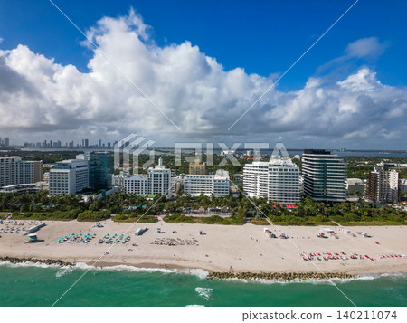 Coastline of Miami. Miami south beach aerial view. Sea beach seashore and coastline. Summer vacation in Miami, Florida. Sea vacation on beach. Aerial marina view. Beach vacation. Miami luxury Coastline of Miami. Miami south beach aerial view. Sea beach seashore and coastline. Summer vacation in Miami, Florida. Sea vacation on beach. Aerial marina view. Beach vacation. Miami luxury 140211074