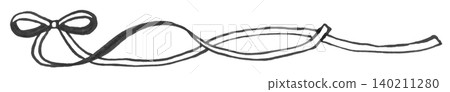 Ribbon monochrome lines drawn with a soft marker 2 Ribbon monochrome lines drawn with a soft marker 2 140211280