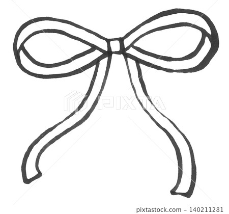 A ribbon drawn with a soft marker, monochrome 1 A ribbon drawn with a soft marker, monochrome 1 140211281