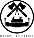 Tools, carpenter, joiner, cabinetmaker, logo, icon 140211321