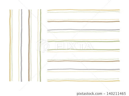 A set of hand-drawn vertical and horizontal double lines (yellow and green) composed of two lines of different thicknesses. A set of hand-drawn vertical and horizontal double lines (yellow and green) composed of two lines of different thicknesses. 140211465