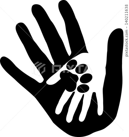 Hand, cat paw, cats, paw, logo, icon Hand, cat paw, cats, paw, logo, icon 140211638