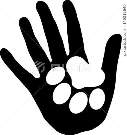 Hand, cat paw, cats, paw, logo, icon Hand, cat paw, cats, paw, logo, icon 140211640
