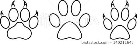 Hand, cat paw, cats, paw, logo, icon Hand, cat paw, cats, paw, logo, icon 140211643
