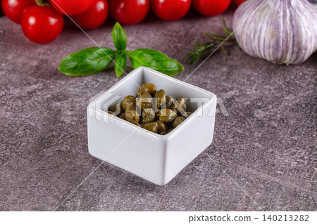 Canned marinated capers buds heap Canned marinated capers buds heap 140213282