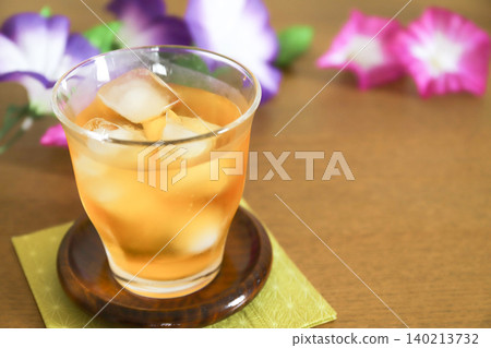Morning glories and barley tea - a summer image Morning glories and barley tea - a summer image 140213732