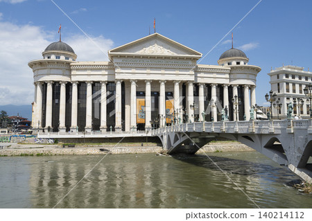 the Archaeological Museum of the Republic of Macedonia building in Skopje, North Macedonia the Archaeological Museum of the Republic of Macedonia building in Skopje, North Macedonia 140214112